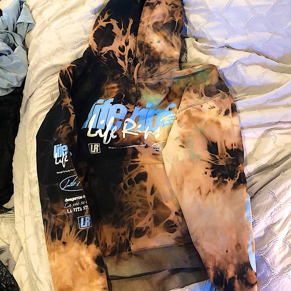 Chris Delia life rips hoodie custom large men’s